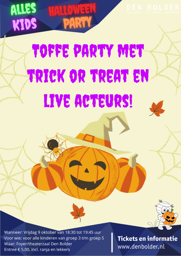 Alles Kids Halloween Party Onderbouw groep 3 t/m 5