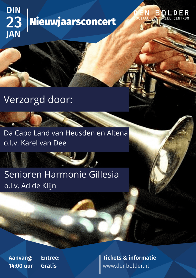 nieuwjaarsconcert Nieuwjaarsconcert Blaasconcerten - Den Bolder