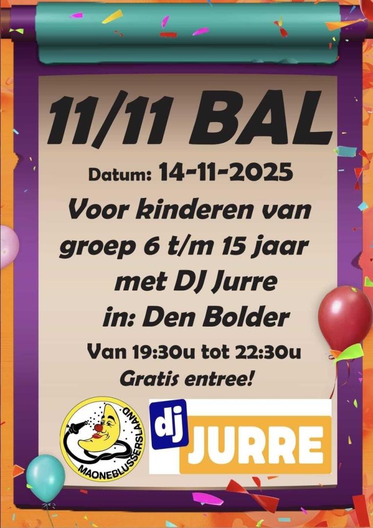 11-11 Bal Disco voor de jeugd