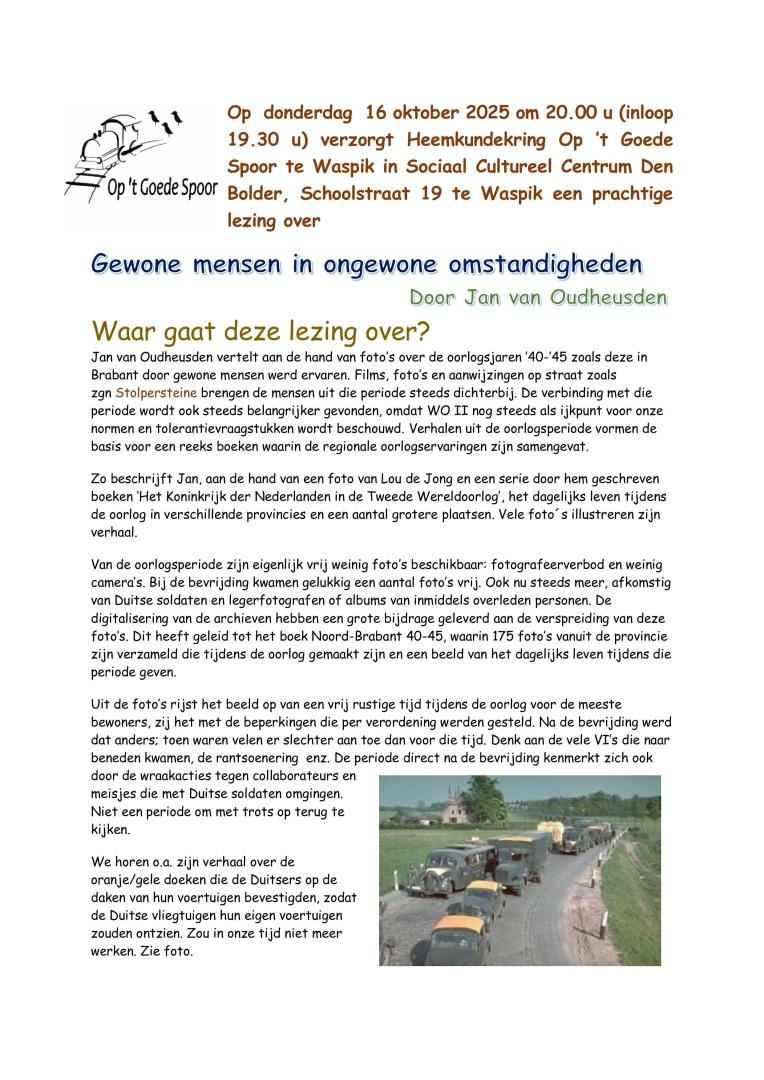 20250826_voorbericht_lezing_gewone_mensen_in_ongewone_omstandigheden-afbeeldingen-0 Lezing HKK Op 't Goede Spoor: Gewone mensen in ongewone omstandigheden - Den Bolder