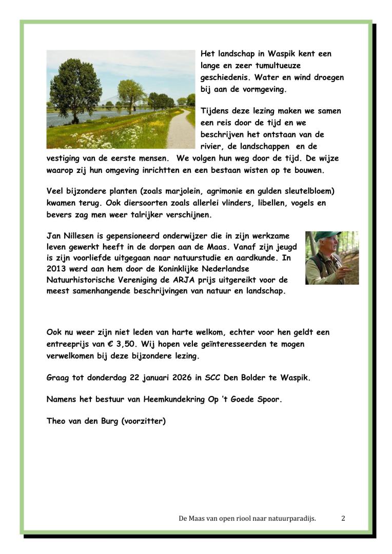 20260126_de_maas-afbeeldingen-1 Lezing Heemkunde op 't Goede Spoor: De Maas, van open riool naar natuurparadijs! - Den Bolder