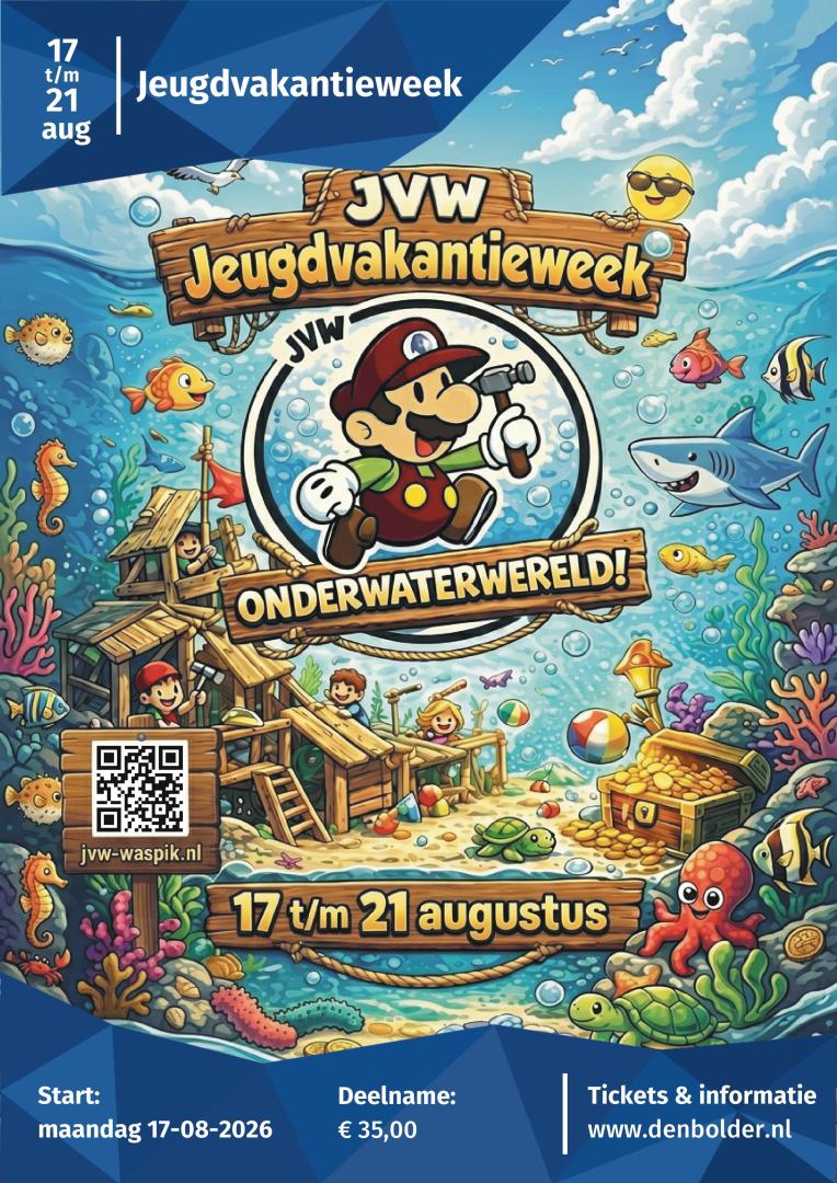 jvw poster 2026 onderwaterwereld met qr