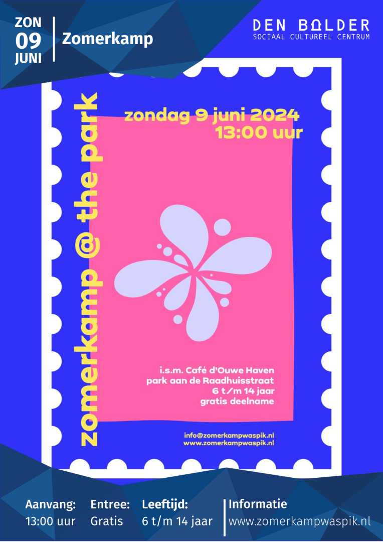 poster_zomerkamp_tp_2024_bolder Sociale activiteiten | Den Bolder