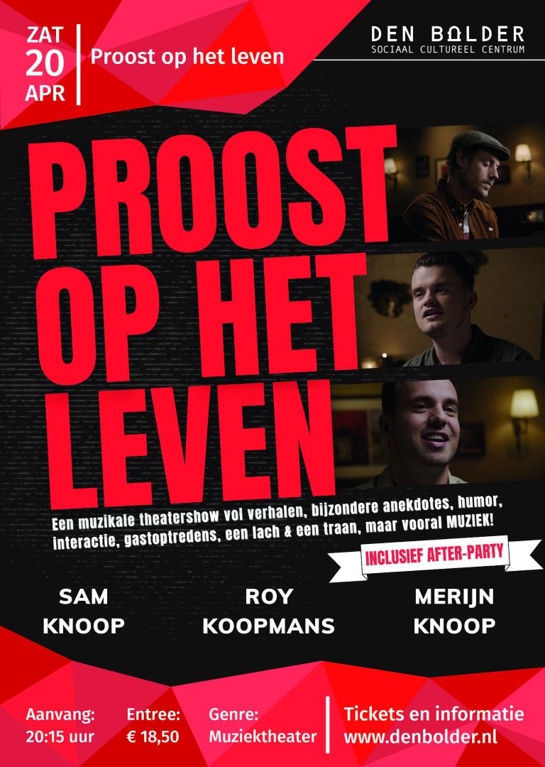 proost_op_het_leven_-_den_bolder_-_sam_knoop_poster_a3_poster_a3_002 Boldertheater: Sam en Merijn Knoop, Proost op het leven - Den Bolder